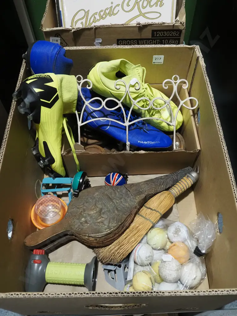 box; scale weights, bellows, golf balls etc Image 1++