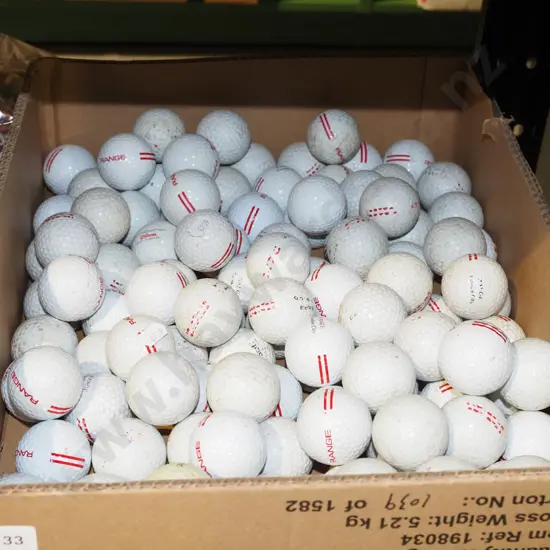box of golf balls