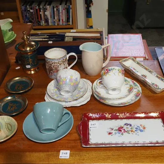 trios, cups, saucers, trays etc