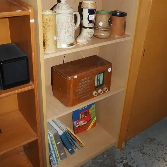 mdf faux adjustable bookcase H1210 W600 D300