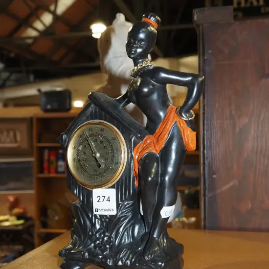 mid century figural thermometer H245
