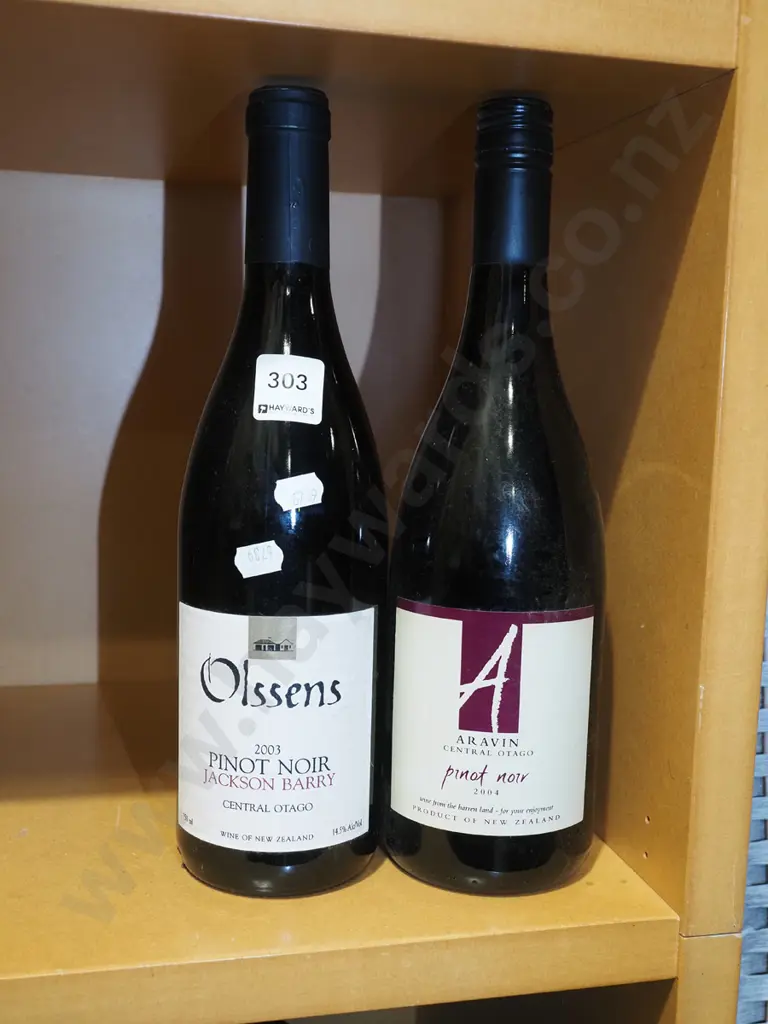 Olssens pinot noir 2003, Aravin pinot noir 2004 Image 1++