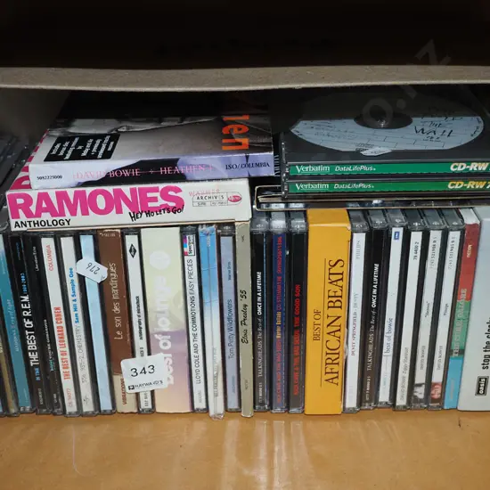 box of CDs