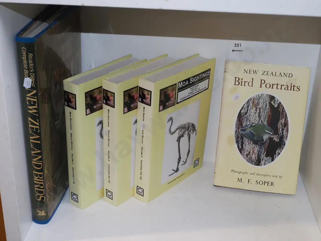 NZ bird books - including 3x  Bruce Spittle's Moa Sightings Image 1++