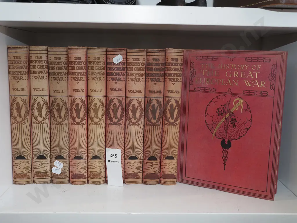 10x volumes of History Of The Great European War Image 1++
