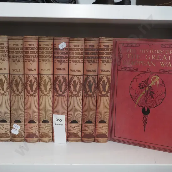 10x volumes of History Of The Great European War