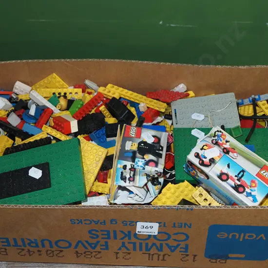 box of Lego 