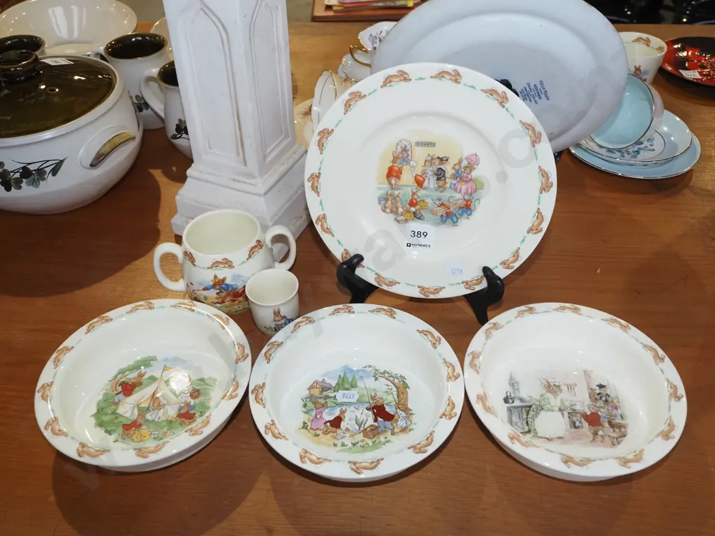 bunnykins bowl, egg cup, plate Image 1++
