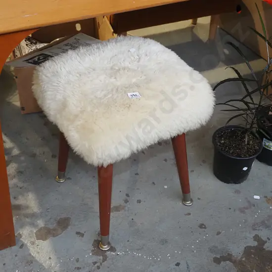 sheepskin stool