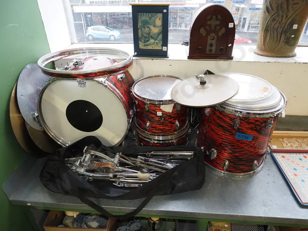 part Yamaha drum set Image 1++