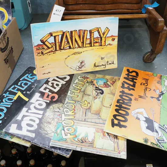 1x Stanley and 4x Footrot Flats books