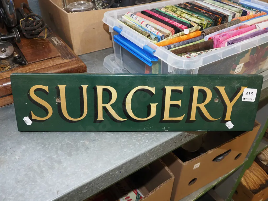 hand painted Surgery sign W455 Image 1++