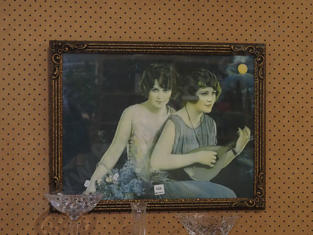gilt framed 1930s glamour print Image 1++