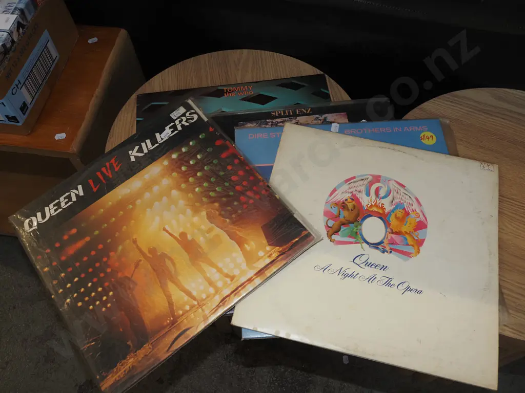LPs; Queen, Split Enz, Dire Straits Image 1++