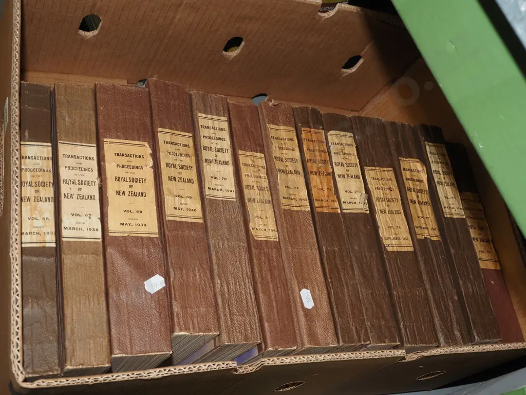 box; Royal Society of NZ Transactions and Procedures Image 1++