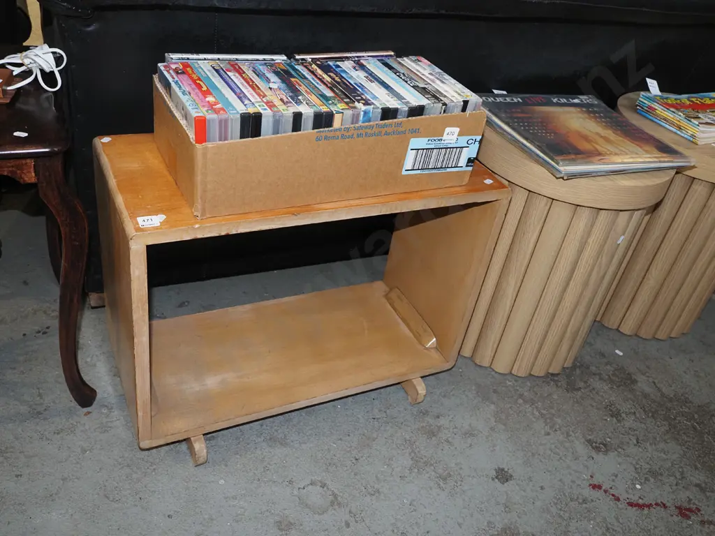 deco oak bookcase H480 W630 D290 Image 1++