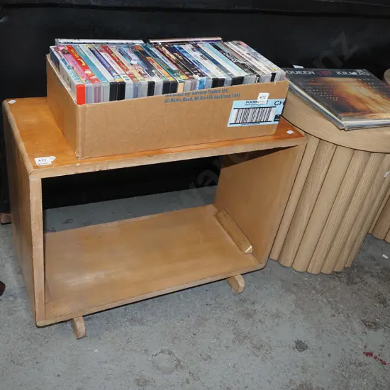 deco oak bookcase H480 W630 D290