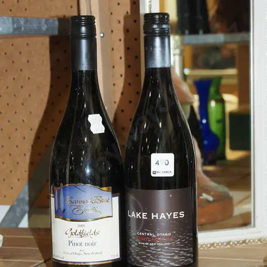 Goldfields pinot noir 2005, Lake Hayes pinot noir 2004