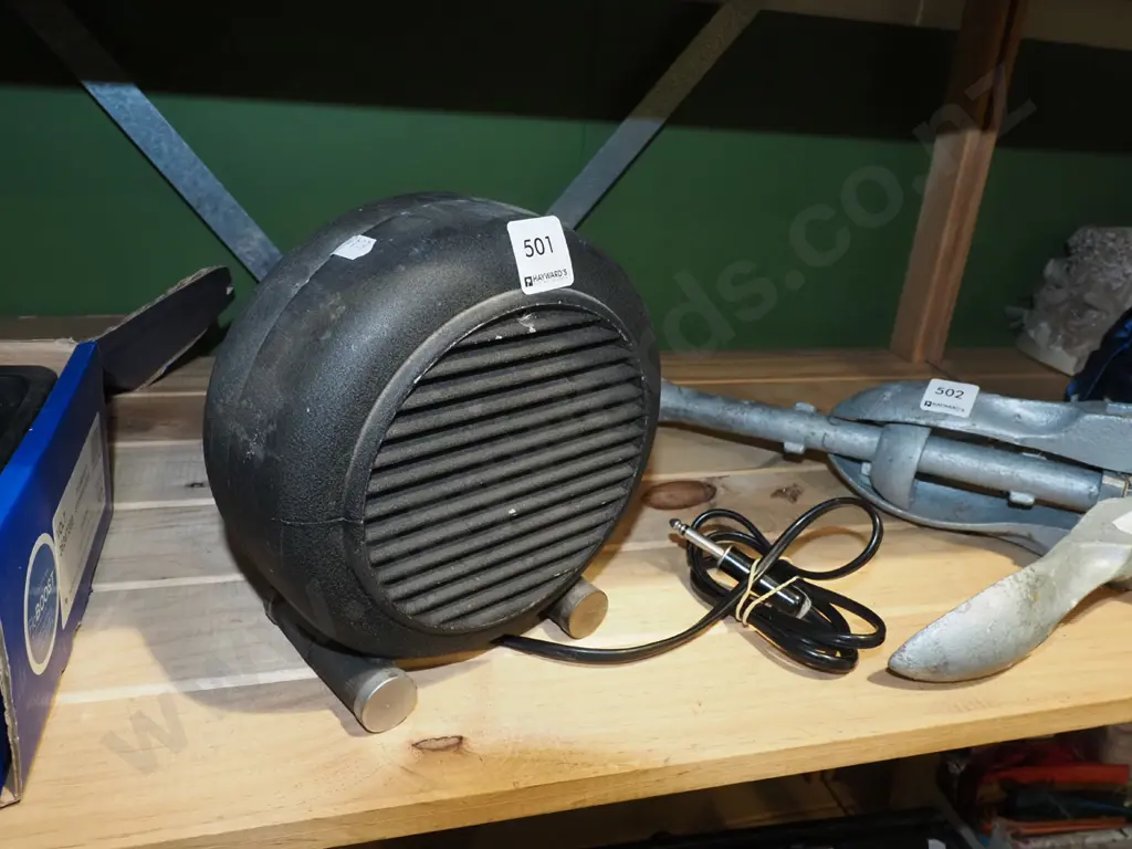vintage small cast metal-cased extension speaker H200 Image 1++