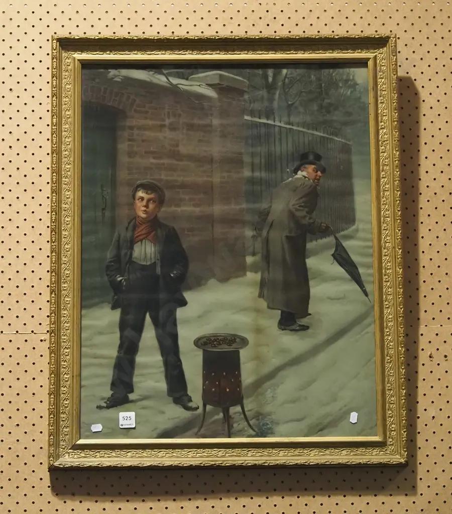 gilt framed print - The Snow Ball - wrinkles Image 1++