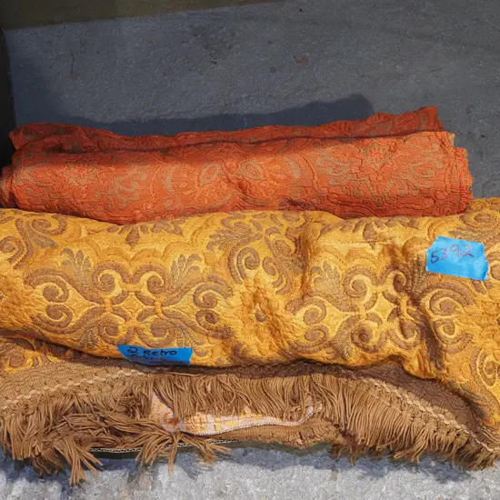 2x retro fabric bedspreads