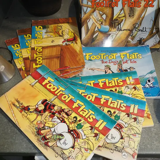 6x Footrot Flats books - 3 are number 11