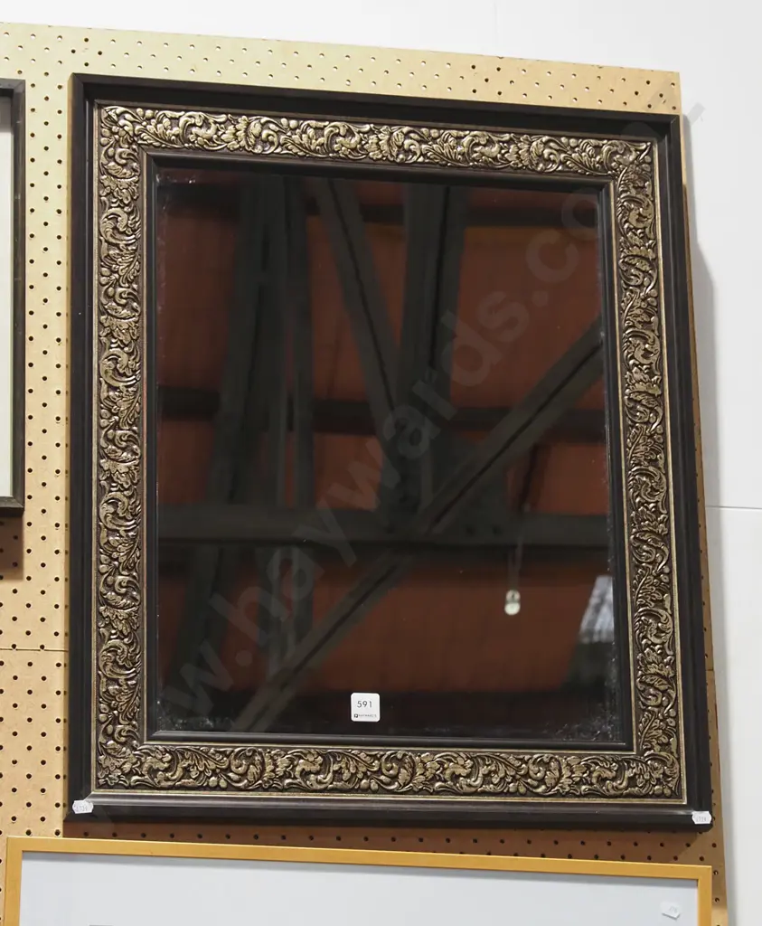 ornate framed wall mirror H680 Image 1++