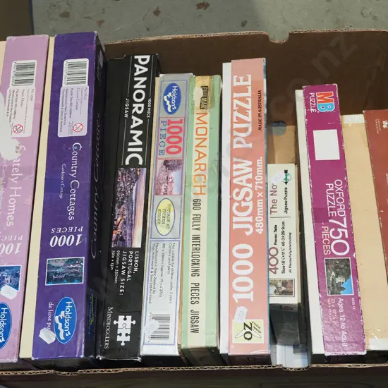 box of puzzles