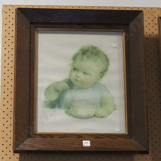 framed print - baby - wrinkles