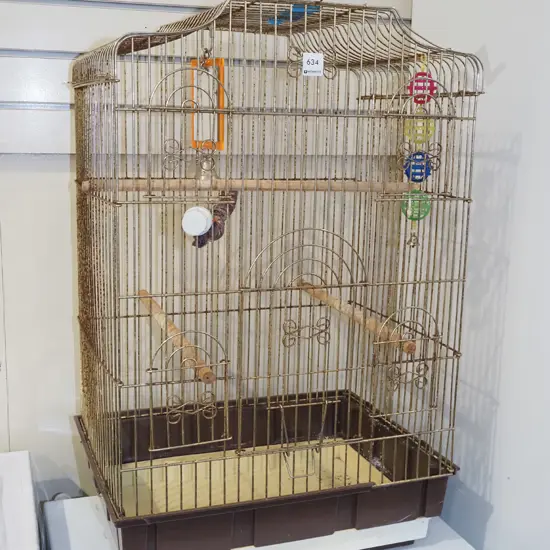 rusty bird cage H710