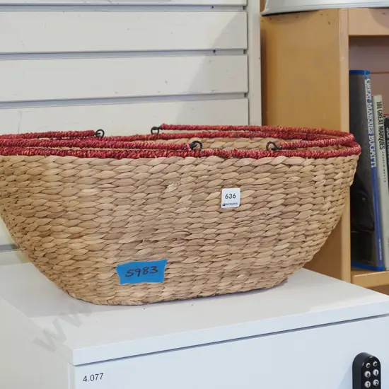 woven seagrass basket