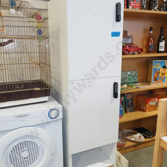 melteca twin door electronic coded lockers