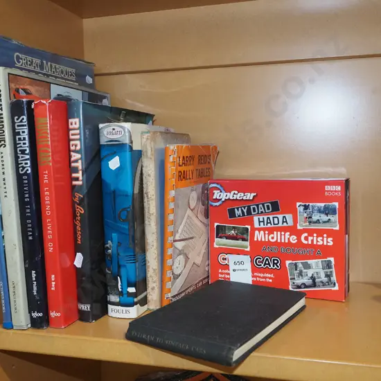 assorted motoring books