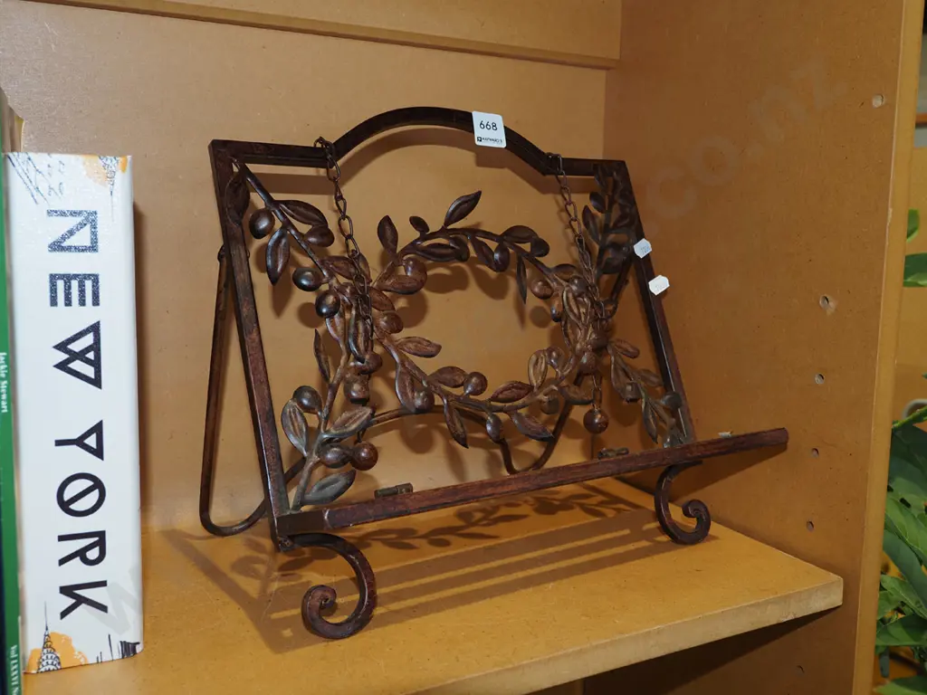 metal cookbook stand Image 1++
