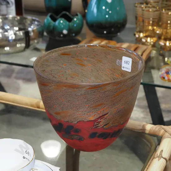 art glass bowl H160