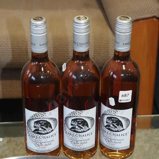3x bottles Lake Chalice pinot rose 2016