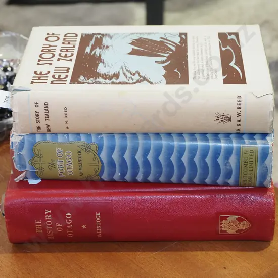 2x Otago History books, 1x New Zealand History book