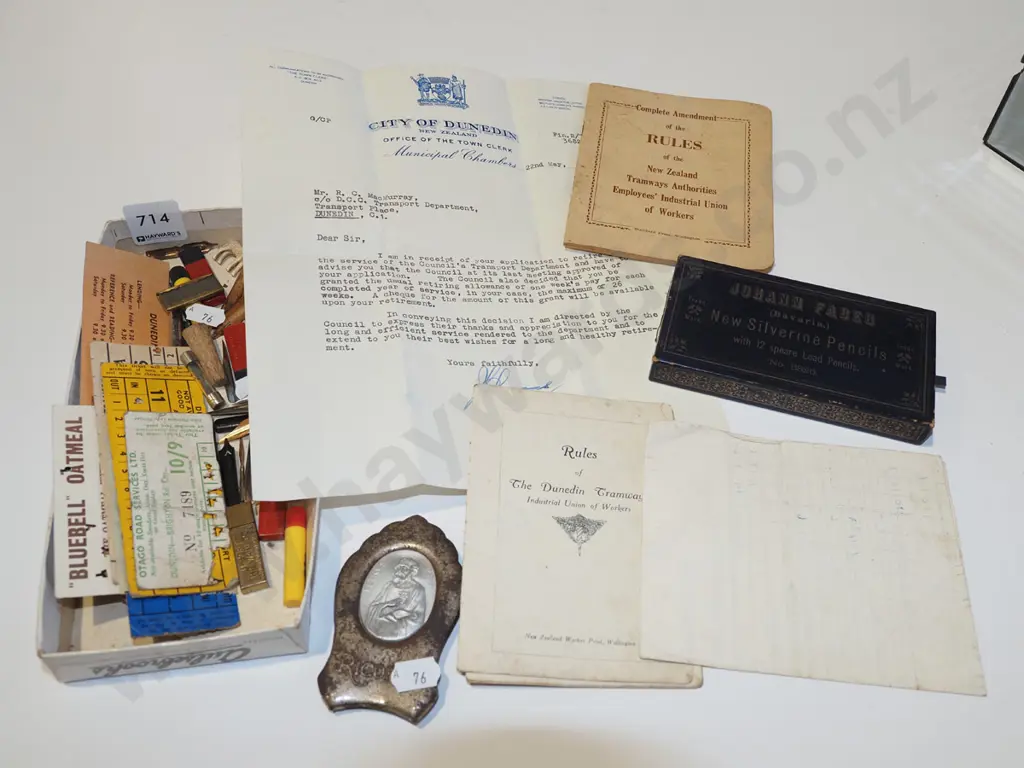 vintage pencils, pen nibs, railway tickets etc Image 1++