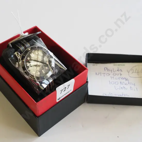 Phylida NTTD 100m water resistant automatic watch