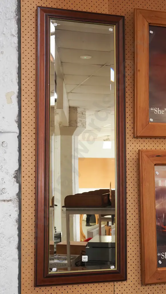 bevelled edge wall mirror H1290 Image 1++