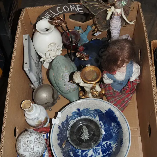 box; bowl, doll, jewellery stand etc