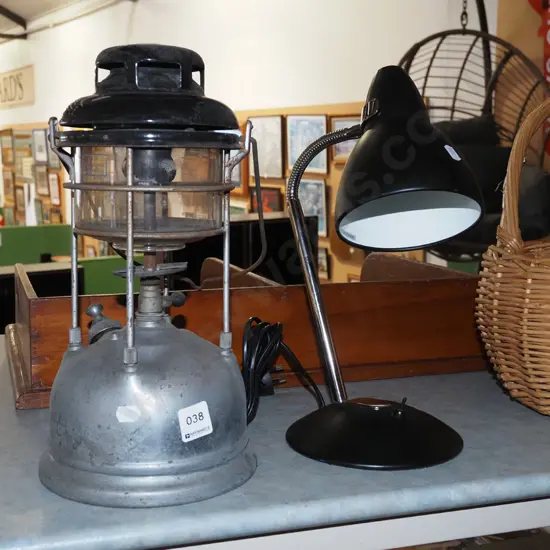 modern desk lamp, Tilley lantern