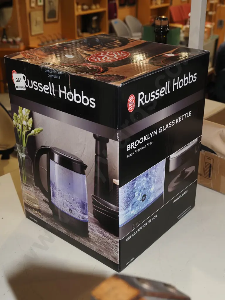 as boxed Russell Hobbs kettle Image 1++