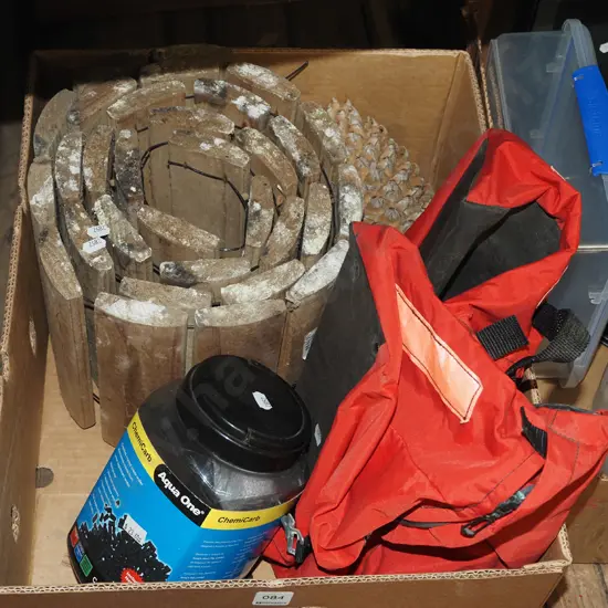 box; cycle panniers, pine cone, fish tank etc