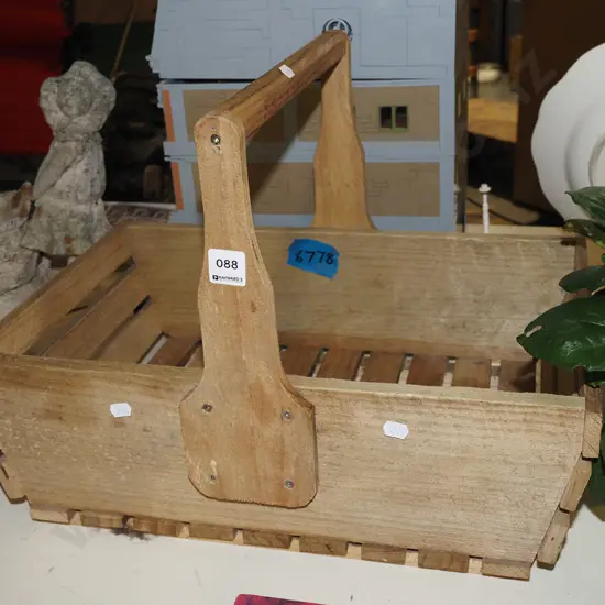 homemade wooden basket