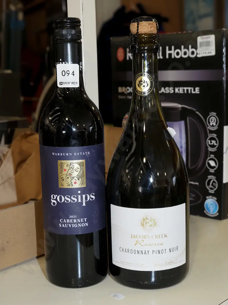Gossip's 2021 cabernet sauvignon, Jacobs Reserve chardonnay pinot noir Image 1++