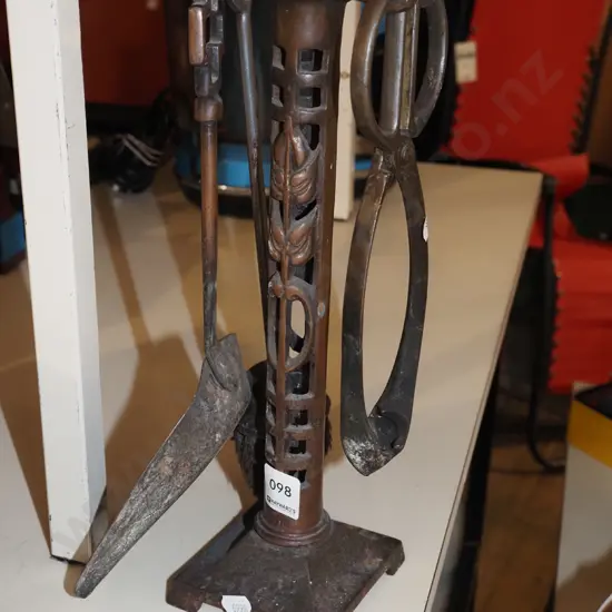 part metal fireside set H320