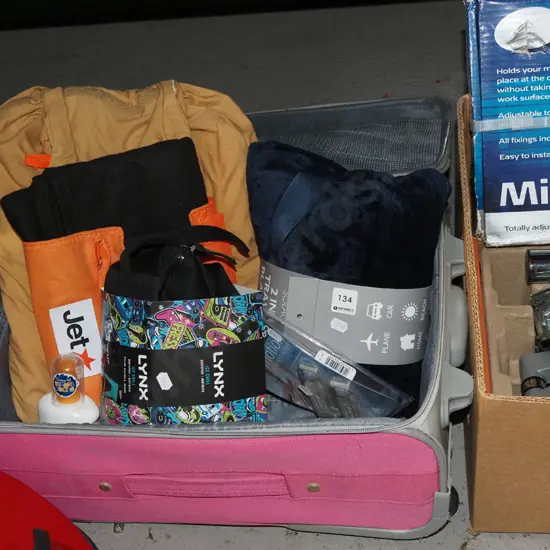 carry on bag and accessories