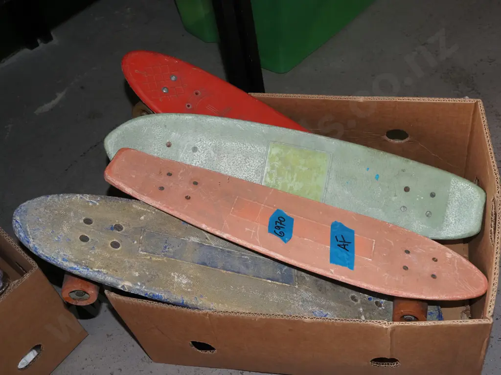 box 1970s skateboards - some damage, need repairs Image 1++