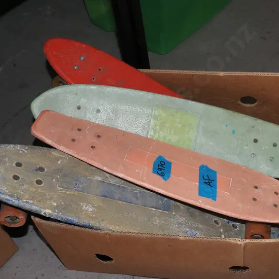 box 1970s skateboards - some damage, need repairs